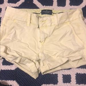 Pastel yellow shorts